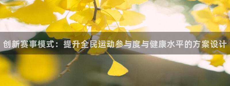 678体育官网：创新赛事模式：提升全民运动参与度与健康水平的方案设计