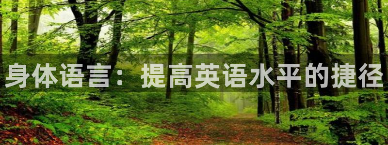 678体育官网下载：身体语言：提高英语水平的捷径